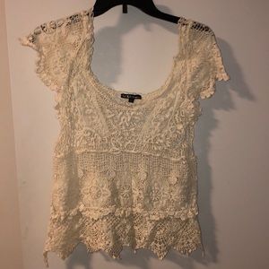 Beige Lace blouse